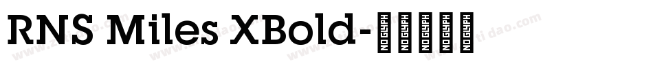 RNS Miles XBold字体转换